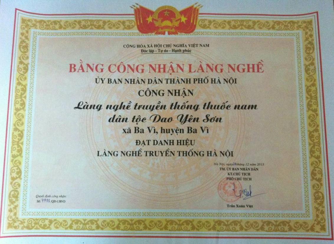 chứng nhận sản phẩm phong tê thấp