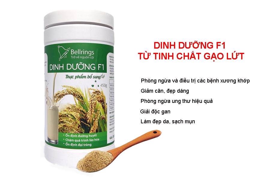 Dinh dưỡng F1 từ tinh chất gạo lứt