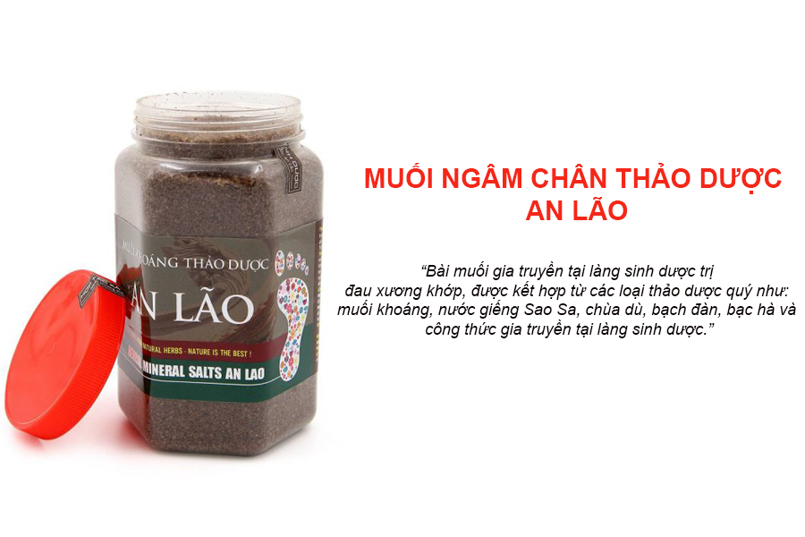Muối ngâm chân trị bệnh xương khớp