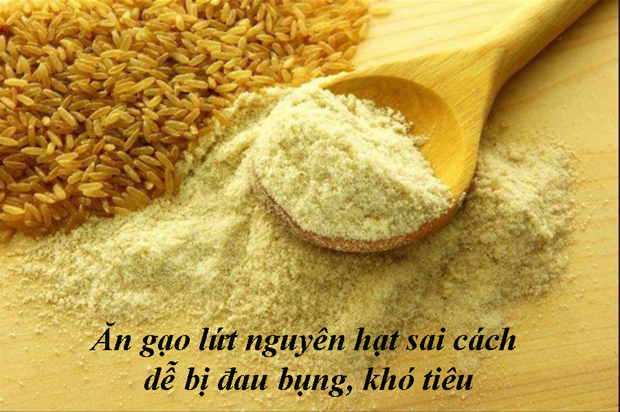 Ăn gạo lứt nguyên hạt sai cách dễ bị đau bụng, khó tiêu