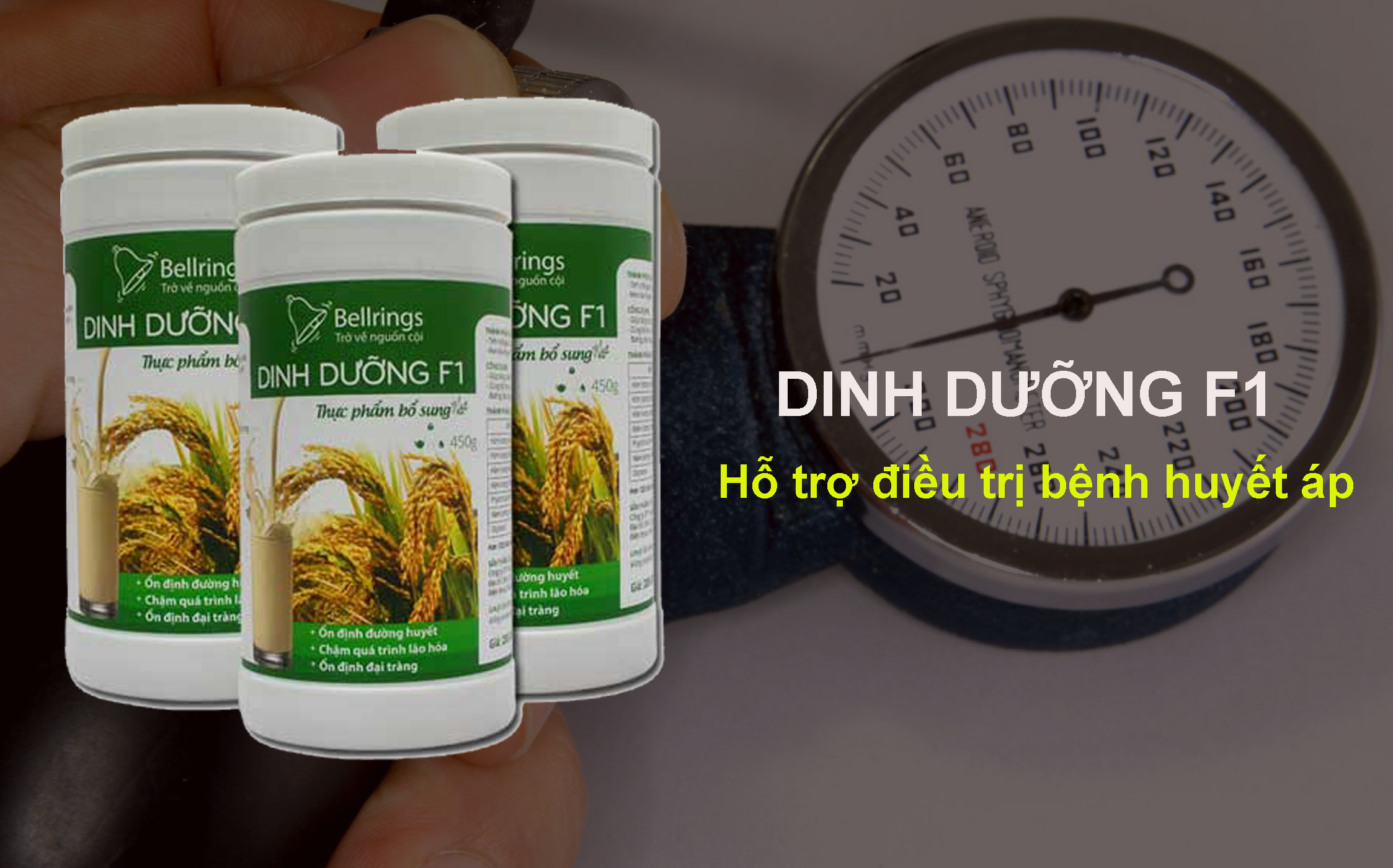 Dinh dưỡng F1 hỗ trợ điều trị bệnh huyết áp