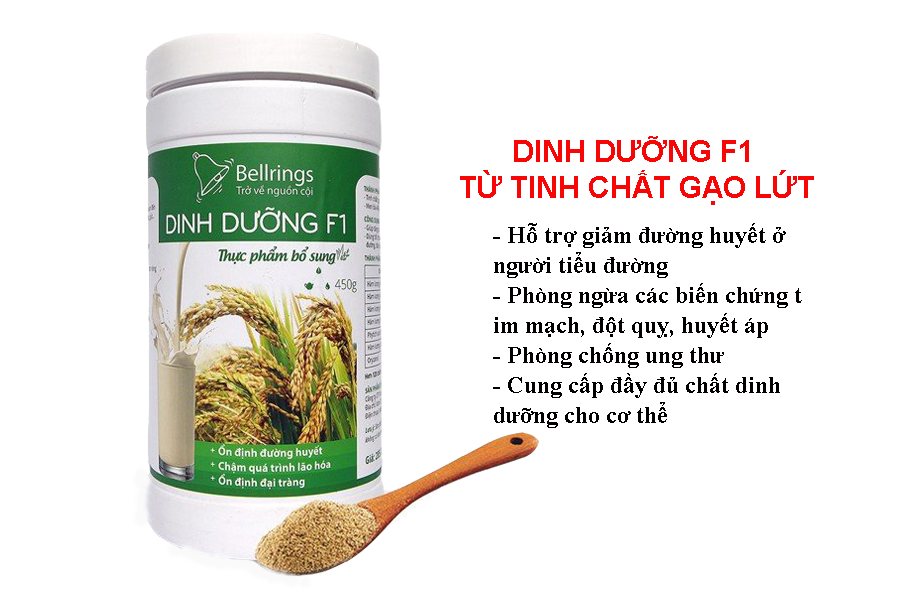 Dinh dưỡng F1 từ tinh chất gạo lứt