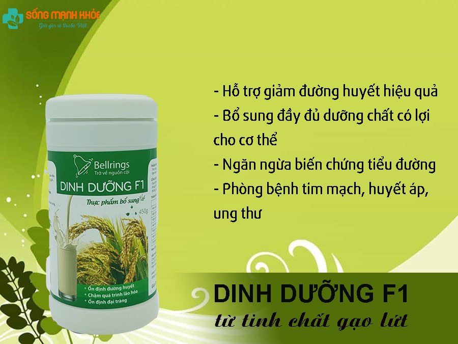 Dinh dưỡng F1 từ tinh chất gạo lứt