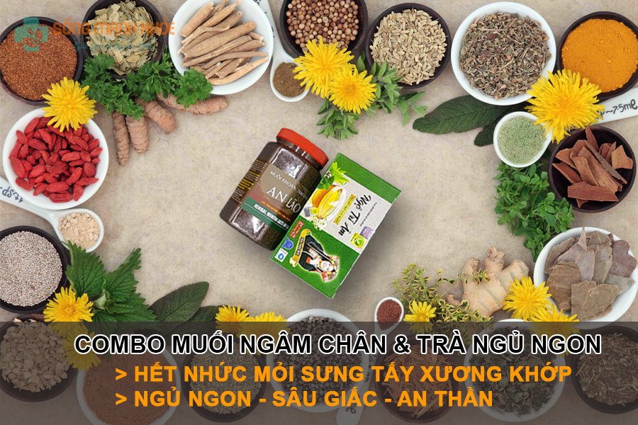 Muối ngâm chân và trà ngộ tri âm chữa mất ngủ